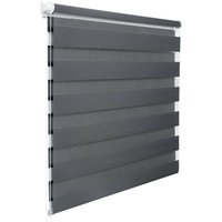 Woltu - Doppelrollo Klemmfix ohne Bohren, Duo Rollo Zebrarollo Fensterrollo Klemmrollo Seitenzugrollo Easyfix lichtdurchlässig und verdunkelnd Rollos von WOLTU