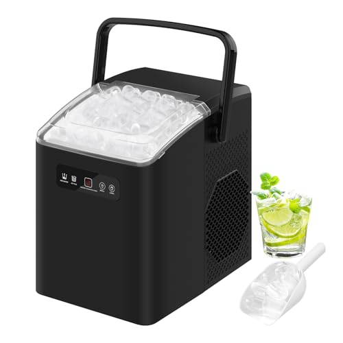 WOLTU Eiswürfelmaschine klein Eiswürfelbereiter 1,3 Liter, 8 Würfel/6-8 Min., 12 kg/24 Std, Ice Cube Maker Machine mit Tragegriff Selbstreinigend 2 Eiswürfel Größen Eismaschine für Haus, Camping, Büro WOLTU Eiswürfelmaschine klein Eiswürfelbereiter 1,3 Liter, 8 Würfel/6-8 Min., 12 kg/24 Std, Ice Cube Maker Machine mit Tragegriff Selbstreinigend 2 Eiswürfel Größen Eismaschine für Haus, Camping, Büro von WOLTU
