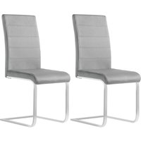 Esszimmerstühle 2er Set, Schwingstuhl, Freischwinger Stuhl, Küchenstuhl, Samtstuhl, Polsterstuhl, mit hoher Rückenlehne, für Esszimmer Esstisch Küche von WOLTU