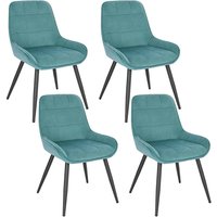 WOLTU Esszimmerstühle 4er Set, Polsterstuhl Samt, Küchenstuhl gepolstert, Akzentstuhl für Wohnzimmer Schlafzimmer Küche, ergonomischer Stuhl mit WOLTU Esszimmerstühle 4er Set, Polsterstuhl Samt, Küchenstuhl gepolstert, Akzentstuhl für Wohnzimmer Schlafzimmer Küche, ergonomischer Stuhl mit von WOLTU