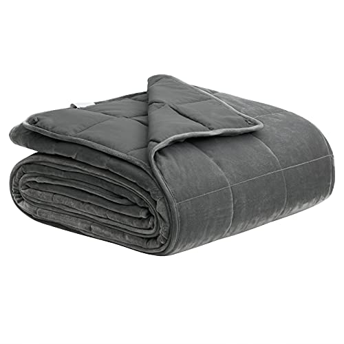 WOLTU Gewichtsdecke 11kg 150x200cm Therapiedecke für Erwachsene, Entspannungsdecke Therapie aus Mikrofaser, Cashmere Feeling Beschwerte Decke Anti Stress, Weighted Blanket für besseren Schlaf von WOLTU