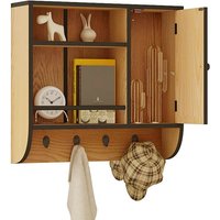 WOLTU Hängeschrank mit Tür, Badezimmerschrank, Küchenschrank hängend, 58x52x15 cm von WOLTU