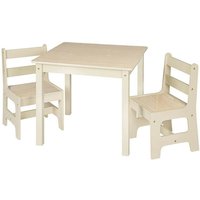 3tlg. Kindersitzgruppe Kindertisch mit 2 Stühlen Sitzgruppe für Kinder Vorschüler Kindermöbel - Woltu von WOLTU