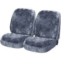 WOLTU Lammfellbezug 2er Set Auto Vordersitzbezug Echtlammfell 1.8 cm Dicke silber WOLTU Lammfellbezug 2er Set Auto Vordersitzbezug Echtlammfell 1.8 cm Dicke silber von WOLTU