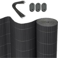 Woltu - pvc Sichtschutzmatte 90 x 400 cm (h x l), Sichtschutz Sichtschutzzaun mit Kabelbindern, UV-beständig Wetterfest Windschutz Balkonverkleidung von WOLTU