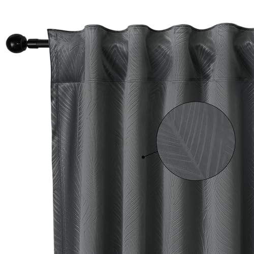 WOLTU 2 Stücke Samtvorhänge, für Schlafzimmer Wohnzimmer, Verdunklungsvorhang mit Kräuselband Thermogardine, 300 g/m² Schwere Samtige, 135 x 225 cm, Grau WOLTU 2 Stücke Samtvorhänge, für Schlafzimmer Wohnzimmer, Verdunklungsvorhang mit Kräuselband Thermogardine, 300 g/m² Schwere Samtige, 135 x 225 cm, Grau von WOLTU