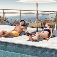 WOLTU Strandmatte 2er Set, Strandliege klappbar leicht, Sonnenliege gepolstert Strand, 3-stufig verstellbare Rückenlehne, mit Kopfkissen Staufach von WOLTU