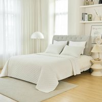 WOLTU Tagesdecke Bettüberwurf mit 2 Kissenbezügen, Bettüberwurf Steppdecke 3 teilig leichte Überwurfdecke Bedspreads leichte Überwurfdecke Wohndecke von WOLTU