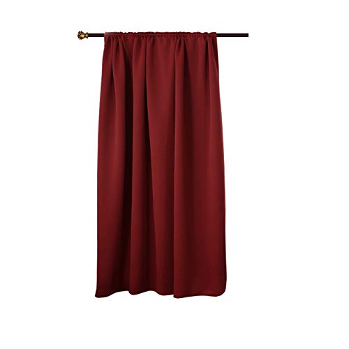 WOLTU Thermovorhang Kälteschutz Verdunklungsvorhang Blickdicht mit Kräuselband für Schiene, 250g/m² schwere wärmeisolierende Vorhänge Gardinen Wohnzimmer Schlafzimmer, 135x175 cm Bordeaux (1 Stück) von WOLTU