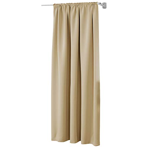 WOLTU Thermovorhang, Verdunklungsvorhang für Wohnzimmer Schlafzimmer, Blickdicht, mit Kräuselband für Schiene, 250g/m² Schwere Wärmeisolierende, 135 x 245 cm, Champagne WOLTU Thermovorhang, Verdunklungsvorhang für Wohnzimmer Schlafzimmer, Blickdicht, mit Kräuselband für Schiene, 250g/m² Schwere Wärmeisolierende, 135 x 245 cm, Champagne von WOLTU