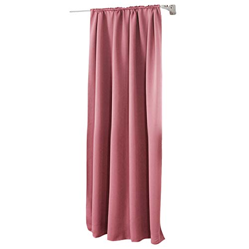 WOLTU Thermovorhang, Verdunklungsvorhang für Wohnzimmer Schlafzimmer, Blickdicht, mit Kräuselband für Schiene, 250g/m² Schwere Wärmeisolierende, 140 x 245 cm, Rosa von WOLTU