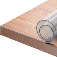 Woltu - Tischdecke 2 mm Wasserdicht Transparent Durchsichtige Tischfolie aus pvc Rechteckiger Tischschut 70x120 cm von WOLTU