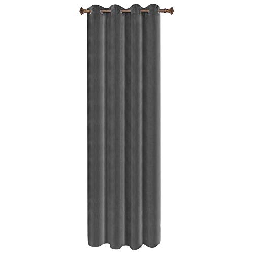 WOLTU Verdunklungsgardine mit Ösen Samtvorhang Blickdicht Thermogardine, 300 g/m² Schwere lichtundurchlässige Verdunklungsvorhang für Schlafzimmer Geräuschreduzierung Dunkelgrau 140x270 cm (1 Stück) WOLTU Verdunklungsgardine mit Ösen Samtvorhang Blickdicht Thermogardine, 300 g/m² Schwere lichtundurchlässige Verdunklungsvorhang für Schlafzimmer Geräuschreduzierung Dunkelgrau 140x270 cm (1 Stück) von WOLTU