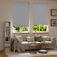 WOLTU Verdunklungsrollo ohne Bohren Klemmfix, Thermorollo Fensterrollo Blickdicht easyfix Verdunkelung Rollos, Sichtschutz und Sonnenchutz für von WOLTU