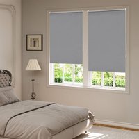 WOLTU Verdunklungsrollo ohne Bohren Klemmfix, Thermorollo Fensterrollo Blickdicht easyfix Verdunkelung Rollos, Sichtschutz und Sonnenchutz für von WOLTU