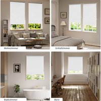 WOLTU Verdunklungsrollo ohne Bohren Klemmfix, Thermorollo Fensterrollo Blickdicht easyfix Verdunkelung Rollos, Sichtschutz und Sonnenchutz für von WOLTU