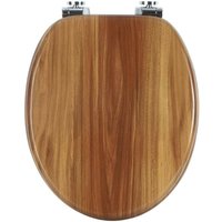 WC-Sitz mdf mit Absenkautomatik Softclose Scharnier Buche WS2900 - Woltu von WOLTU