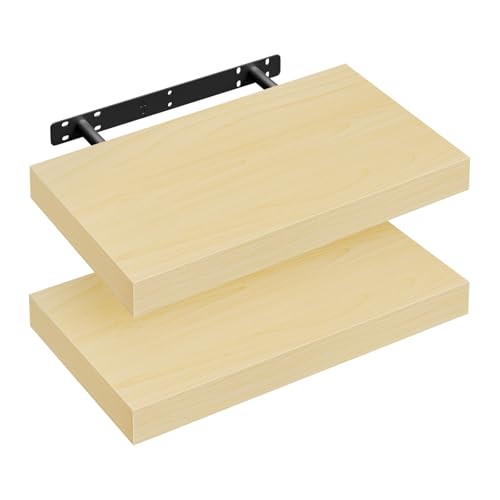 WOLTU Wandregal 2er Wandboard Bücherregal Regale für Deko Wandablagen aus MDF Holz,Hängeregal Gelb Eiche, 40x22.9x3.8 cm RG9372kei-2 WOLTU Wandregal 2er Wandboard Bücherregal Regale für Deko Wandablagen aus MDF Holz,Hängeregal Gelb Eiche, 40x22.9x3.8 cm RG9372kei-2 von WOLTU