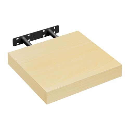 WOLTU Wandregal Wandboard Bücherregal Regale für Deko Wandablagen aus MDF Holz,Hängeregal Gelb Eiche, 25x22.9x3.8 cm RG9365kei WOLTU Wandregal Wandboard Bücherregal Regale für Deko Wandablagen aus MDF Holz,Hängeregal Gelb Eiche, 25x22.9x3.8 cm RG9365kei von WOLTU