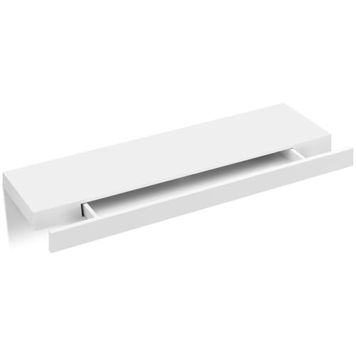 WOLTU Wandregal mit Schublade, Schweberegal Weiß, Regalbrett aus MDF, Wandboard für Wohnzimmer Schlafzimmer Flur, 80 x 5 x 25 cm, RG9345ws WOLTU Wandregal mit Schublade, Schweberegal Weiß, Regalbrett aus MDF, Wandboard für Wohnzimmer Schlafzimmer Flur, 80 x 5 x 25 cm, RG9345ws von WOLTU