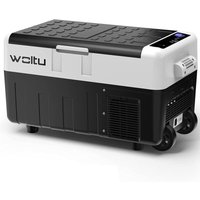 Woltu - 30L Kühlbox Mini Kühlschrank 12/24V/220V tragbare Elektrische Kompressor Auto Gefrierbox Autokühlschrank mit Rollen USB-Schnittstell für von WOLTU