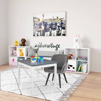 Woltu - 2er-Set Kinderstühle mit Rückenlehne Samtstoff Metallbeine grau Woltu - 2er-Set Kinderstühle mit Rückenlehne Samtstoff Metallbeine grau von WOLTU