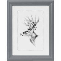 Bilderrahmen Fotogalerie, Holz Rahmen, Glasscheibe, Artos Stil grau 30x40 cm - Woltu von WOLTU