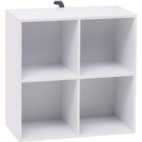 Bücherregal Bücherschrank aus mdf Weiß 60x30x60cm - Woltu von WOLTU