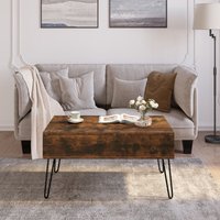 Couchtisch, höhenverstellbarer Wohnzimmertisch, Kaffeetisch Multifunktion, Beistelltisch mit doppelter Hebeplatten, versteckter Stauraum, Couchtisch, höhenverstellbarer Wohnzimmertisch, Kaffeetisch Multifunktion, Beistelltisch mit doppelter Hebeplatten, versteckter Stauraum, von WOLTU