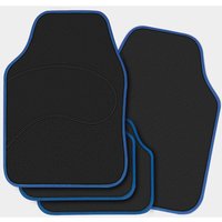 Universal Autofußmatten, 4-Teilig Auto Fußmatten Set, Allwetterfußmatten Autoteppich gegen Wasser rutschfeste Absatzschoner, aus Teppichmaterial, von WOLTU