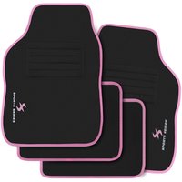 Universal Autofußmatten, 4-Teilig Auto Fußmatten Set, Allwetterfußmatten mit Stickerei, Autoteppich gegen Wasser rutschfeste Absatzschoner, aus Universal Autofußmatten, 4-Teilig Auto Fußmatten Set, Allwetterfußmatten mit Stickerei, Autoteppich gegen Wasser rutschfeste Absatzschoner, aus von WOLTU