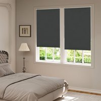 Verdunklungsrollo ohne Bohren Klemmfix, Thermorollo Fensterrollo Blickdicht easyfix Verdunkelung Rollos, Sichtschutz und Sonnenchutz für Fenster, von WOLTU