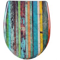 Wc Sitz mit Absenkautomatik,Toilettensitz Motiv,Klodeckel mit Quick-Release-Funktion und Antibakteriell,Premium Toilettendeckel,Klobrille aus von WOLTU