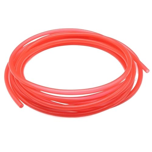 Ablaufschlauch Flexibler Silikonschlauch, 1 Meter bis 10 Meter, lebensmittelechter, transparenter, roter Silikonkautschukschlauch, 3 x 5 mm, 4 x 6 mm, 5 x 7 mm, 6 x 8 mm, 10 x 14 mm Wasserpumpe (Size von WOLWES