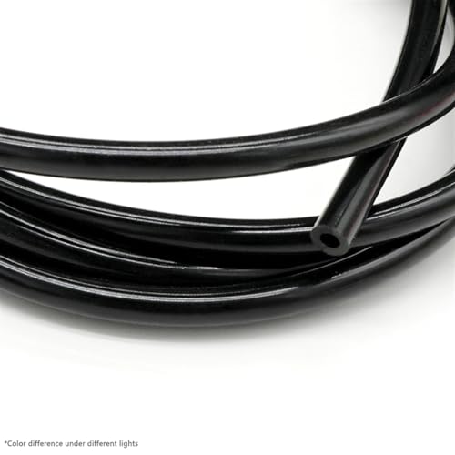 Ablaufschlauch Flexibler Silikonschlauch, 10 Meter, lebensmittelechter schwarzer Silikonkautschukschlauch, Innendurchmesser 0,5 mm bis 32 mm Wasserpumpe(ID 0.5mm x 1mm OD) von WOLWES
