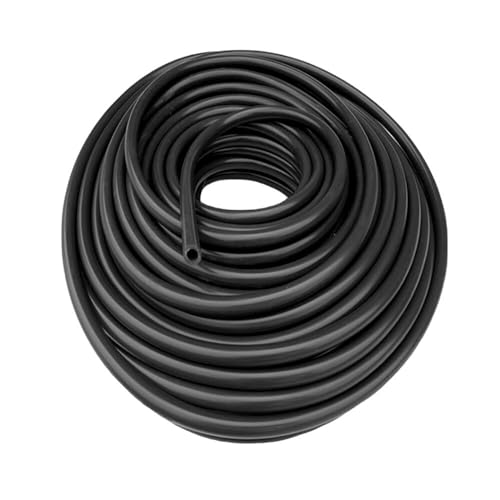 Ablaufschlauch Kühlmittelschlauch Universal-ID 13 mm bis 40 mm, mehrere Größen, Autoteile, schwarzer Silikon-Vakuumschlauch, Silikonschlauch Wasserpumpe (Size : 1Meter, Color : ID 20mm x OD 26mm) von WOLWES