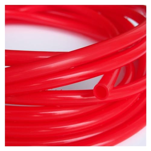 Ablaufschlauch Latexschlauch, 1 Meter, Silikonschlauch, flexibler Gummischlauch, Lebensmittelqualität, Erfrischungsgetränkerohr, Wasseranschluss Wasserpumpe(Color:Red,Size:ID 1mm OD 3mm) von WOLWES