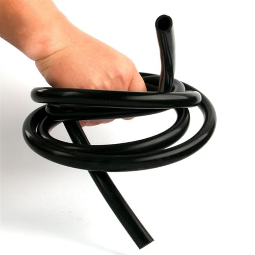 Ablaufschlauch Silikonschlauch, Silikonkautschukschlauch, hohe Kältebeständigkeit, Frostschutzmittel, schwarz Wasserpumpe (Size : 20x26x1000mm) von WOLWES