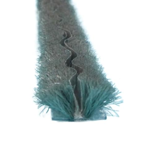 Isolierstreifen Grauer wasserdichter Filz-Zugluftstopper, Wollflor-Dichtungsstreifen, Fenster- und Türbürstendichtung, 5 mm, 6 mm, 7 mm x 6 mm, 8 mm, 12 mm, 10 Meter Geräuschdämpfer (Size : 12mm thic von WOLWES