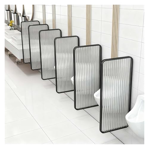Urinalkabinen-Trennwände, An Der Wand Montierte Toiletten-Sichtschutztrennwand, Geeignet For Öffentliche Räume Wie Schulen Und Einkaufszentren(120x40 black,2 PCS) von WOLWES