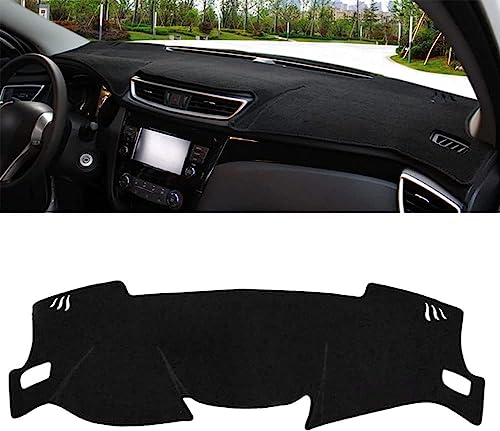 WOLWES Auto Armaturenbrett Abdeckung Für Nissan Qashqai J11 2015-2019, rutschfest Armaturenbrett-Abdeckung Armaturenbrett-Abdeckung Sonnenschutz Teppich,A/Black-RHD WOLWES Auto Armaturenbrett Abdeckung Für Nissan Qashqai J11 2015-2019, rutschfest Armaturenbrett-Abdeckung Armaturenbrett-Abdeckung Sonnenschutz Teppich,A/Black-RHD von WOLWES