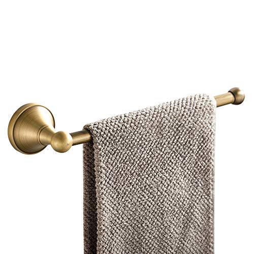 WOMAO Handtuchhalter Messing Antik Retro Wandmontage Handtuchring Vintage Duschwand für Badezimmer Dusche Küche Kurze Vintage Handtuchstange von WOMAO