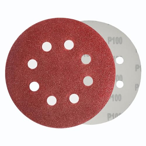 WOMGF 50 Stück Schleifscheiben Ø115 mm Klett Schleifpapier 4.5 Zoll Klettscheibe Set für Exzenterschleifer Körnung 100 WOMGF 50 Stück Schleifscheiben Ø115 mm Klett Schleifpapier 4.5 Zoll Klettscheibe Set für Exzenterschleifer Körnung 100 von WOMGF