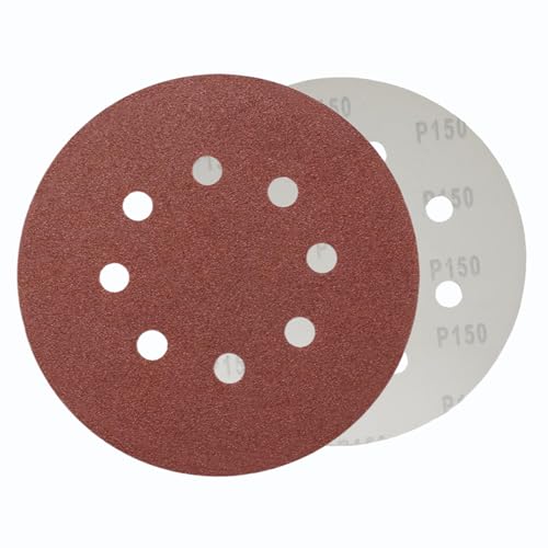 WOMGF 50 Stück Schleifscheiben Ø115 mm Klett Schleifpapier 4.5 Zoll Klettscheibe Set für Exzenterschleifer Körnung 150 WOMGF 50 Stück Schleifscheiben Ø115 mm Klett Schleifpapier 4.5 Zoll Klettscheibe Set für Exzenterschleifer Körnung 150 von WOMGF