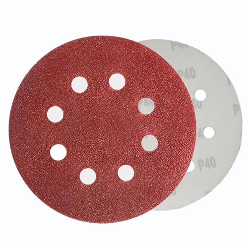 WOMGF 50 Stück Schleifscheiben Ø115 mm Klett Schleifpapier 4.5 Zoll Klettscheibe Set für Exzenterschleifer Körnung 40 WOMGF 50 Stück Schleifscheiben Ø115 mm Klett Schleifpapier 4.5 Zoll Klettscheibe Set für Exzenterschleifer Körnung 40 von WOMGF