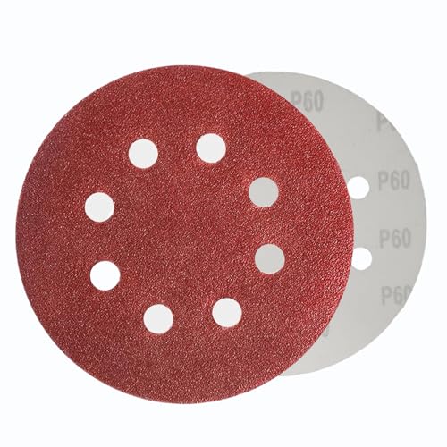 WOMGF 50 Stück Schleifscheiben Ø115 mm Klett Schleifpapier 4.5 Zoll Klettscheibe Set für Exzenterschleifer Körnung 60 WOMGF 50 Stück Schleifscheiben Ø115 mm Klett Schleifpapier 4.5 Zoll Klettscheibe Set für Exzenterschleifer Körnung 60 von WOMGF