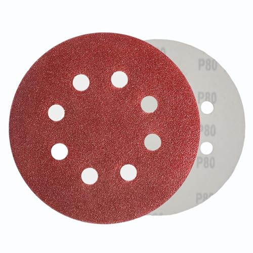 WOMGF 50 Stück Schleifscheiben Ø115 mm Klett Schleifpapier 4.5 Zoll Klettscheibe Set für Exzenterschleifer Körnung 80 WOMGF 50 Stück Schleifscheiben Ø115 mm Klett Schleifpapier 4.5 Zoll Klettscheibe Set für Exzenterschleifer Körnung 80 von WOMGF