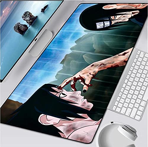 Mauspads Großes Mauspad Anime Itachi und Sasuke Computer Mousepad Gaming Gamer Tastatur Mat 900x400mm von WOMNSDN