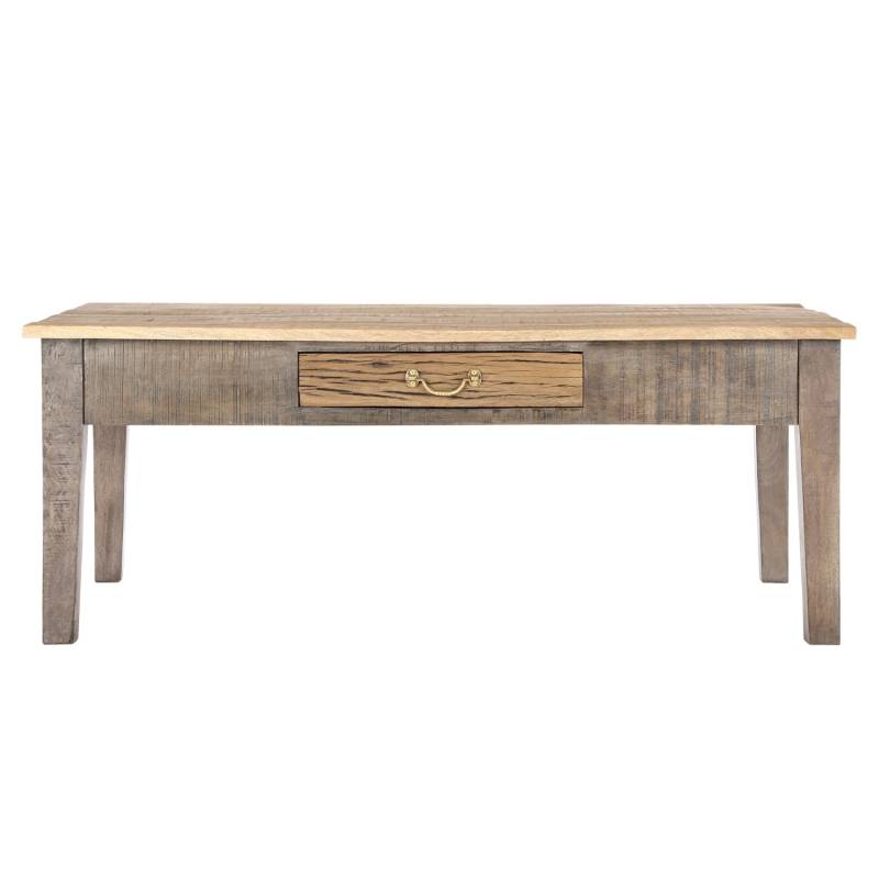 Womo-Design Couchtisch mit Schublade Sao Paulo 117x70x45,5 cm Natur von WOMO-DESIGN