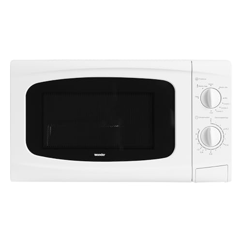 Wonder Microondas 20 Litros con Grill Blanco WMW2700G. 700W, Grill 1000W, 9 Programas, Modo Descongelación, Revestimiento Interior, Fácil Limpieza, Temporizador 35min. von WONDER